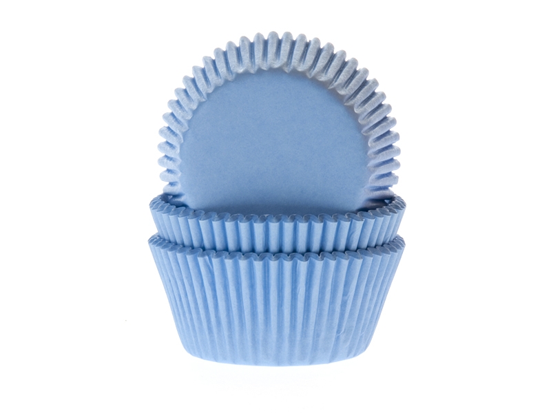 Cupcake Cups Licht Blauw 50x33mm 50st