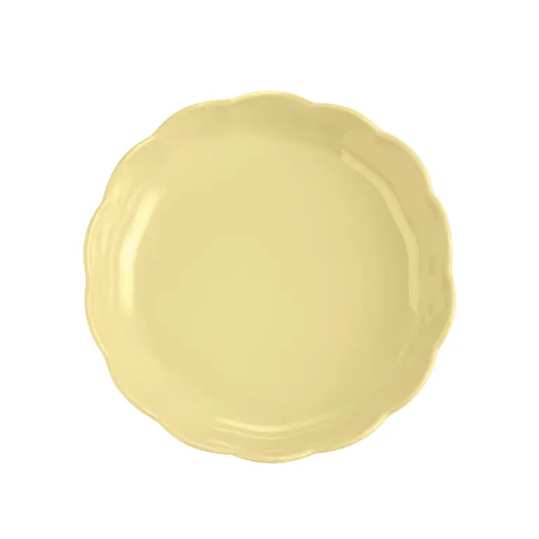 Emile Henry Madeleine Schaal rond gegolfd - Ø270mm - H 65mm - Vanille - Afbeelding 2
