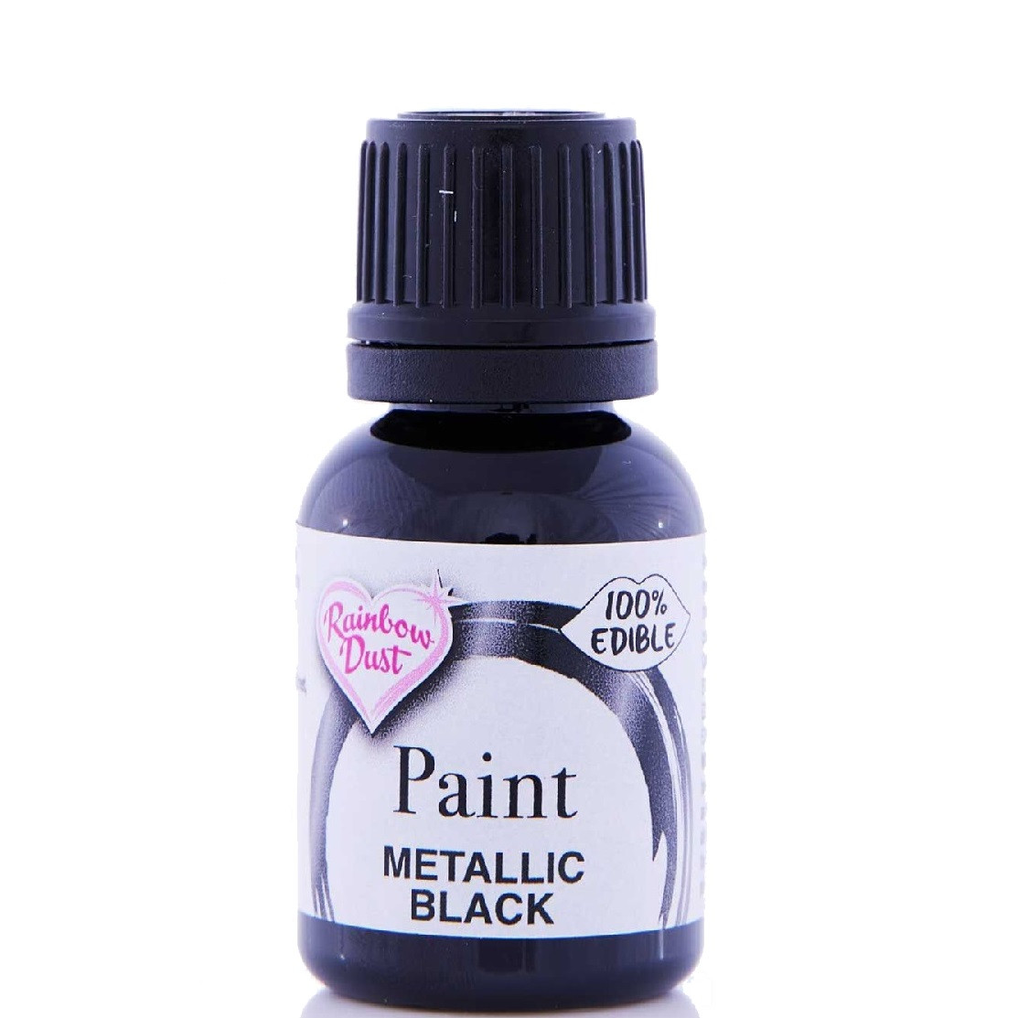 RD Metallic Food Paint Metallic Black 25ml