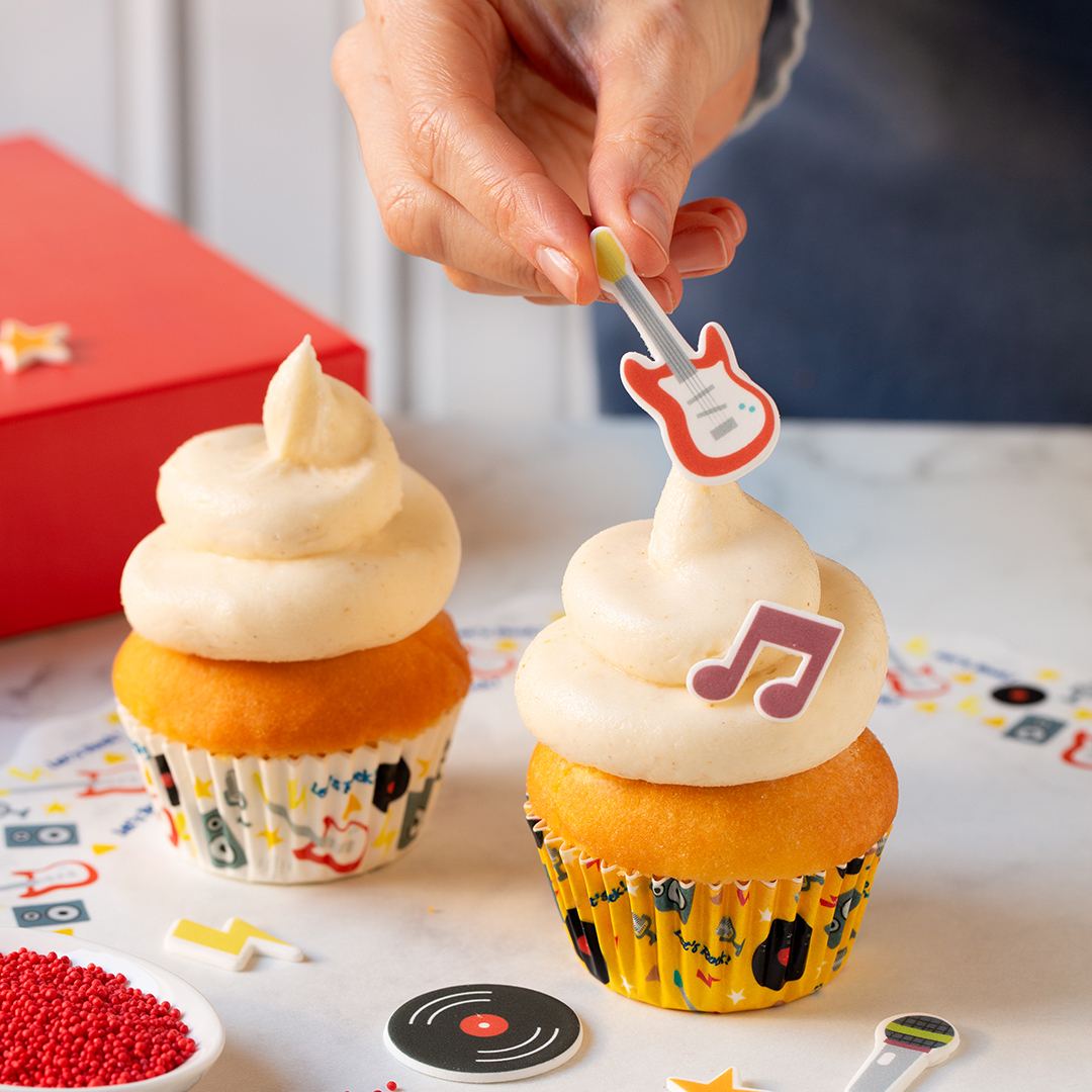 Suikerdecoratie Muziek 9st - Afbeelding 2