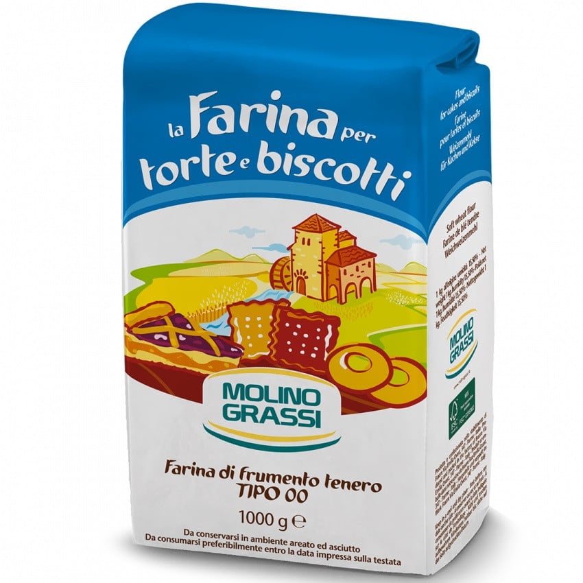 Italiaanse Bloem Farina Tipo 00 (Biscuit-Cakes-Taart) 1kg