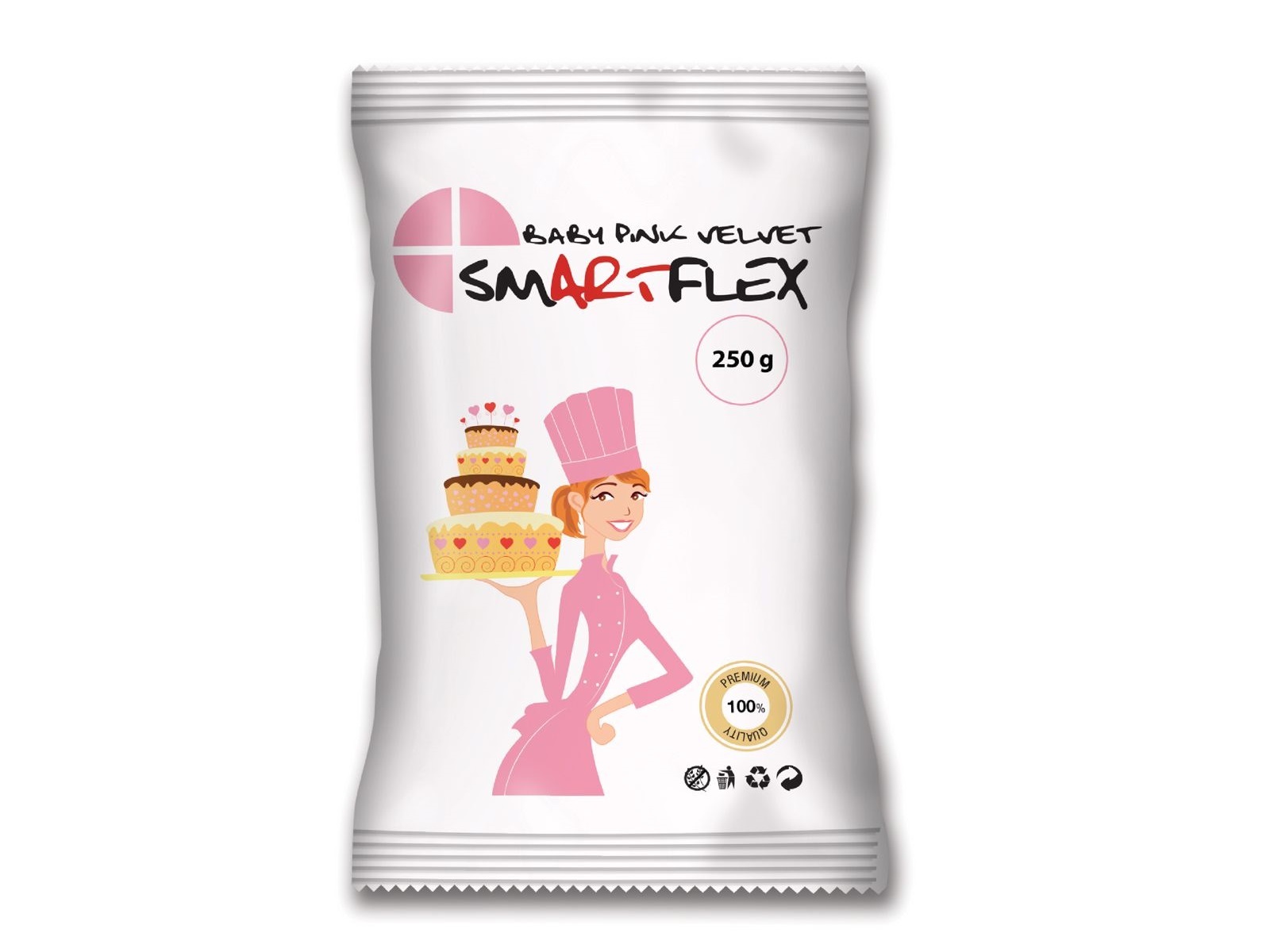 Rolfondant Baby Roze 250 gram SmartFlex