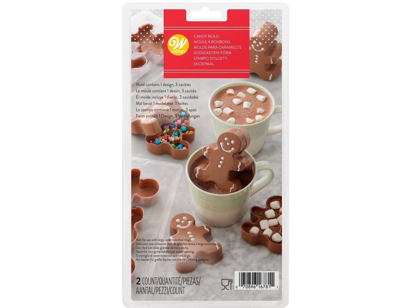 03-0-0138 Wilton 3D Chocolade Gingerbread Bombe Mold**