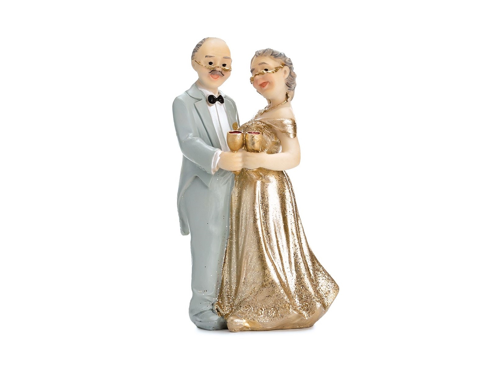 PartyDeco Cake Topper Gouden Jubileum