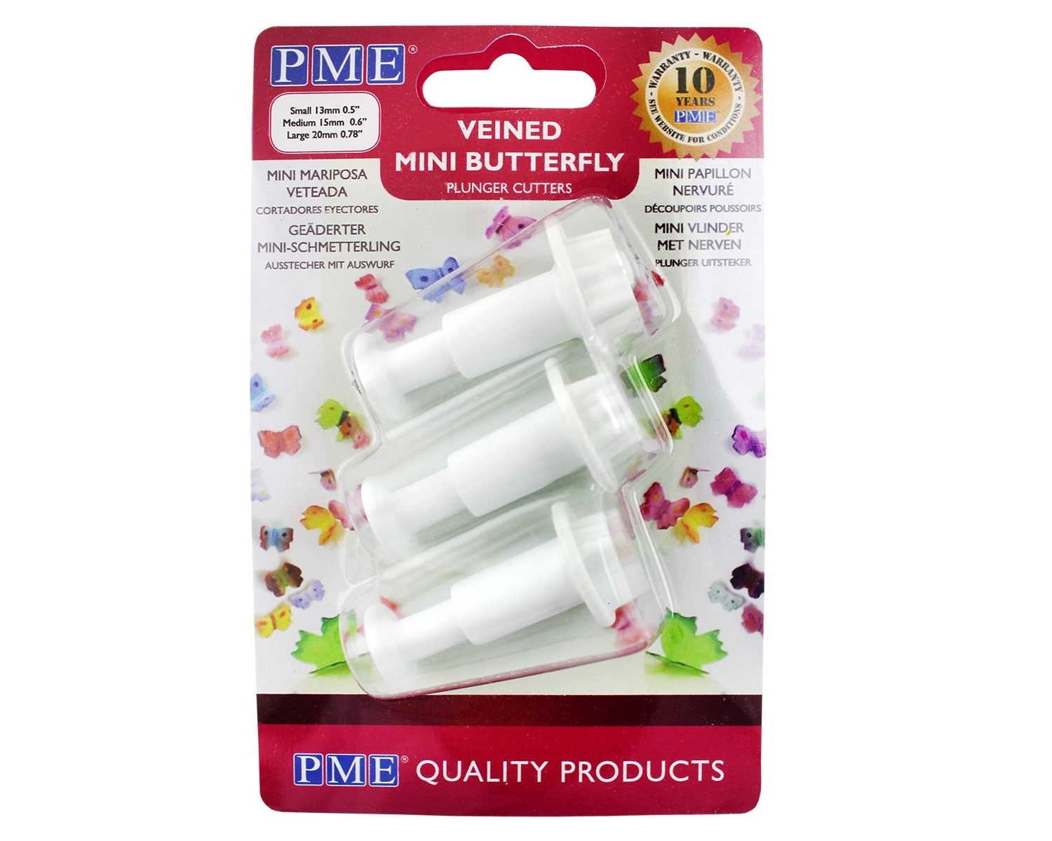 PME Plunger Cutter Mini Vlinder set/3