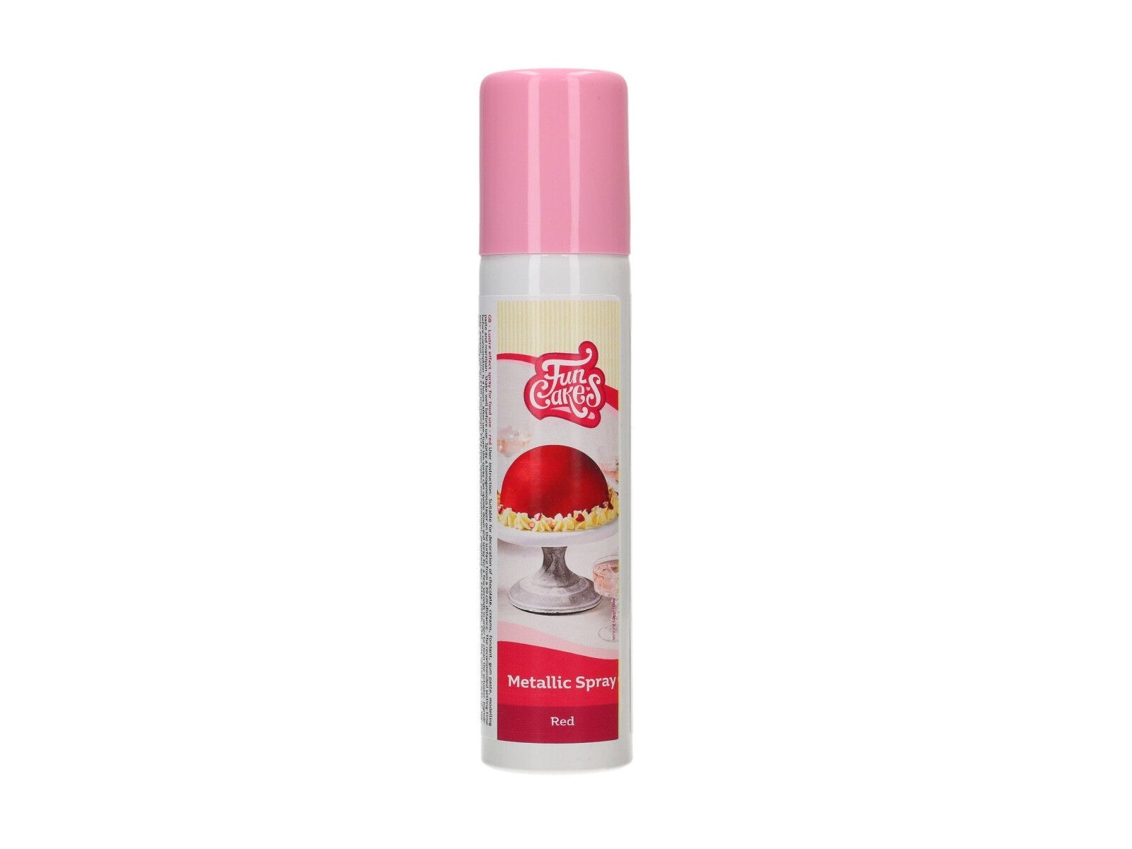 FunCakes Eetbare Metallic Spray Rood 100ml