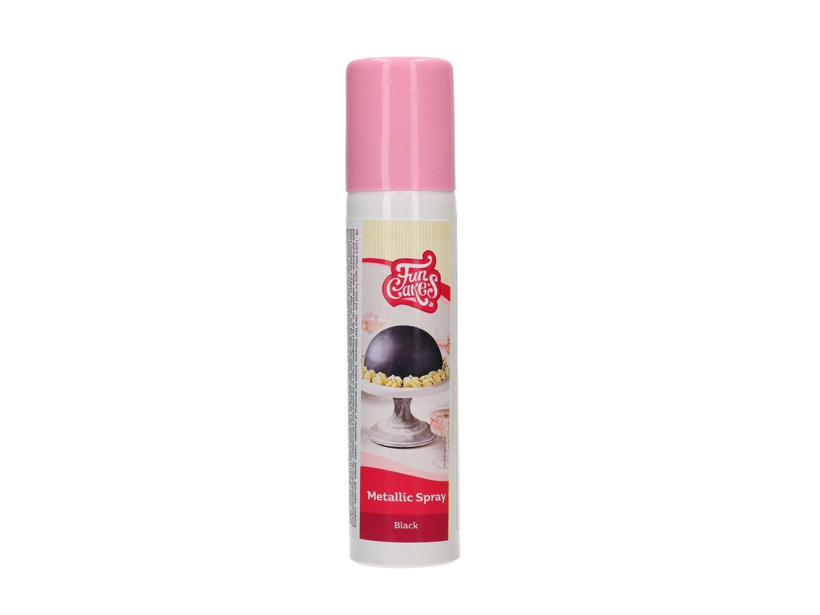 FunCakes Metallic Spray Zwart 100 ml