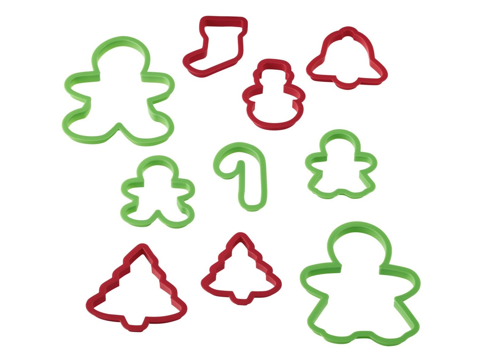 02-0-0419_2_9cb6a3d859b5a69a6841fff7b90a5f3b Wilton Plastic Uitstekers Kerstmis Set/10