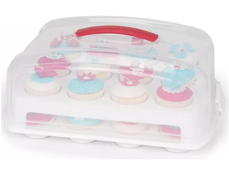 Cupcake bewaardoos 24x