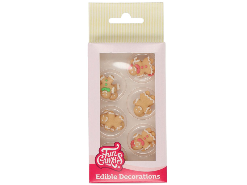 F50245 FunCakes Suikerdecoratie Gingerbread Set/12