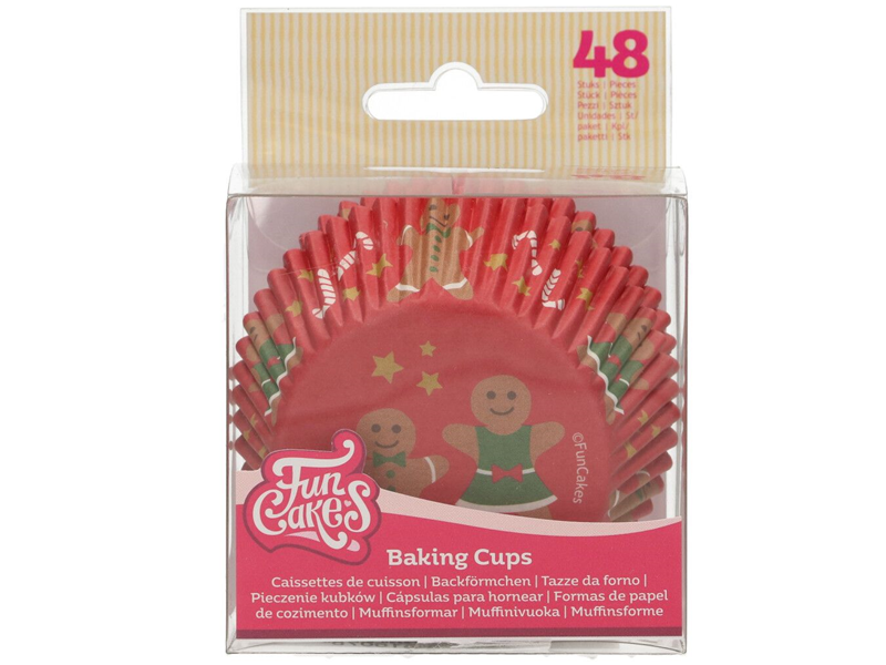 F84305 Cupcake Cups Gingerbread pk/48 FunCakes