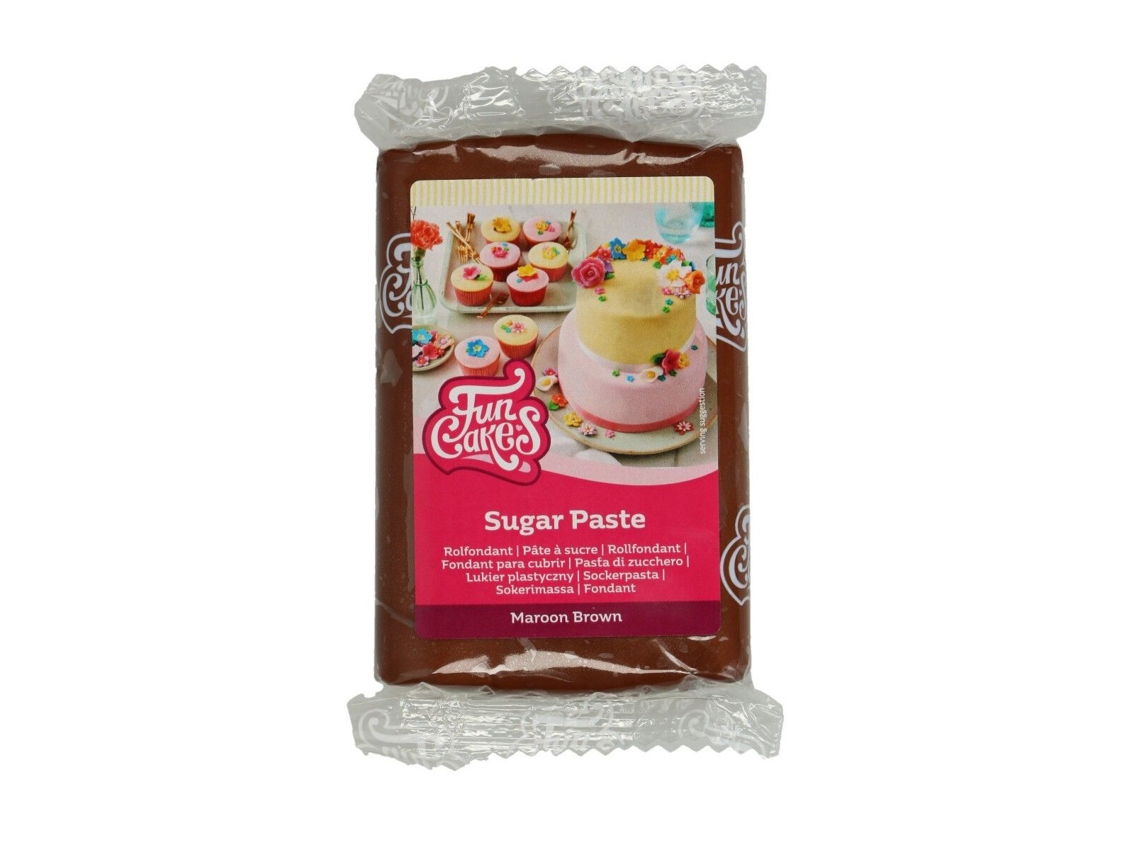 Rolfondant Maroon Brown 250 gram