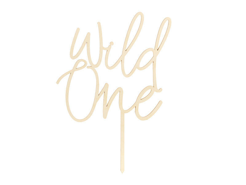 Taarttopper Wild One - Hout