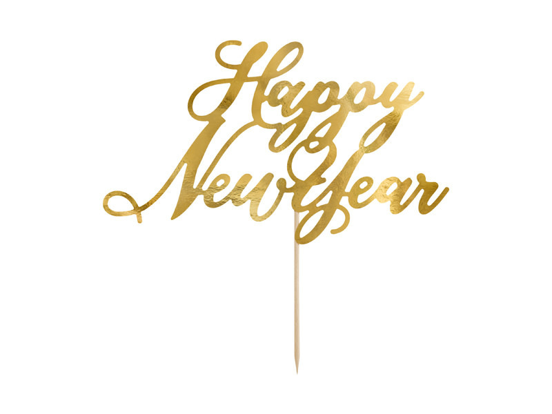 partydeco-topper-happy-new-year Taarttopper - Happy New Year