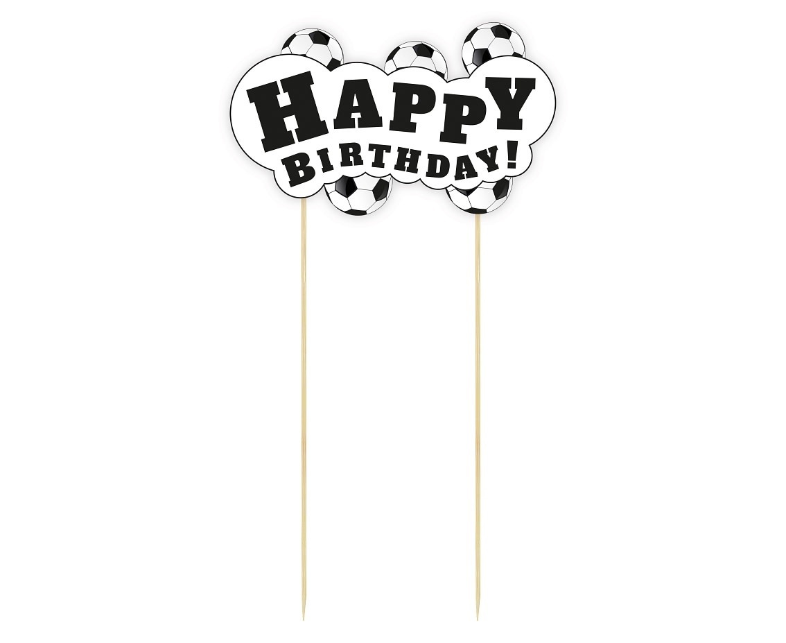 Taarttopper Happy Birthday Voetbal