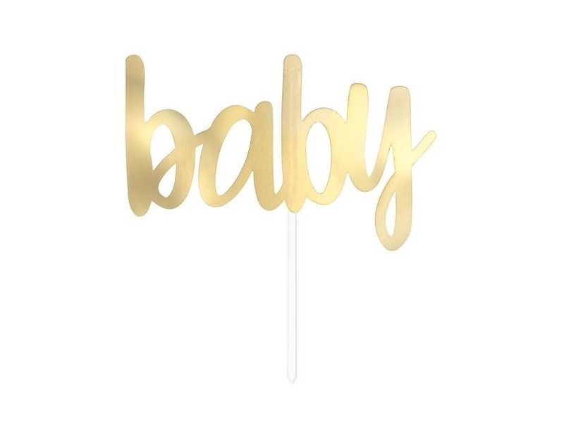 Taarttopper Baby Goud