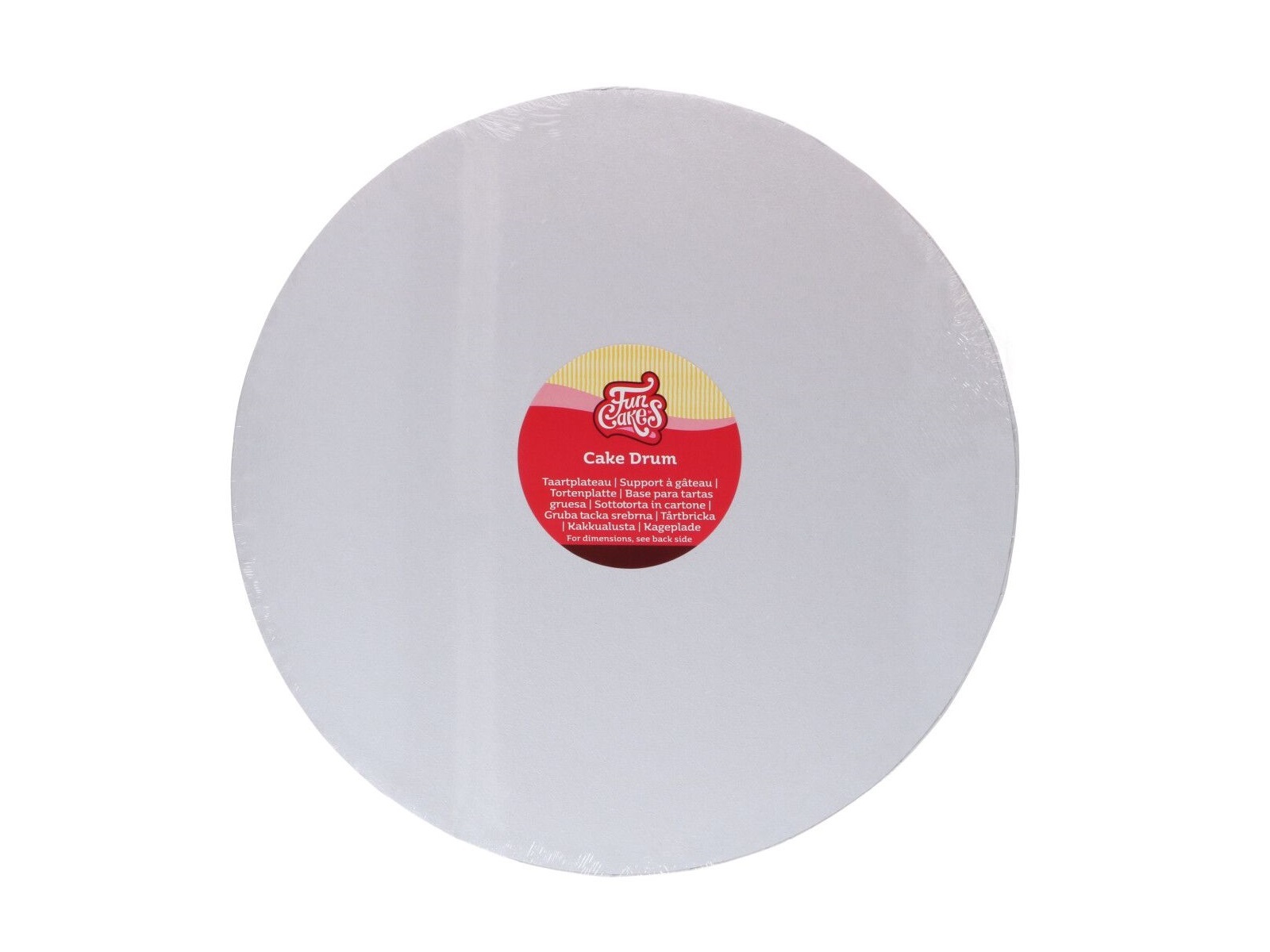 Cake Drum Rond Wit - 40 cm