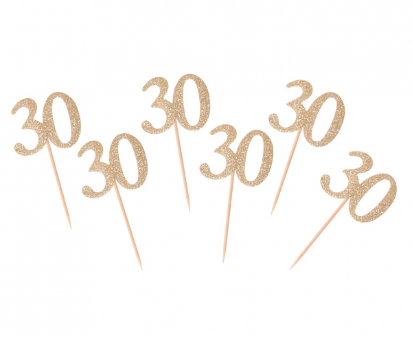 Prikkers 30 Goud 6st