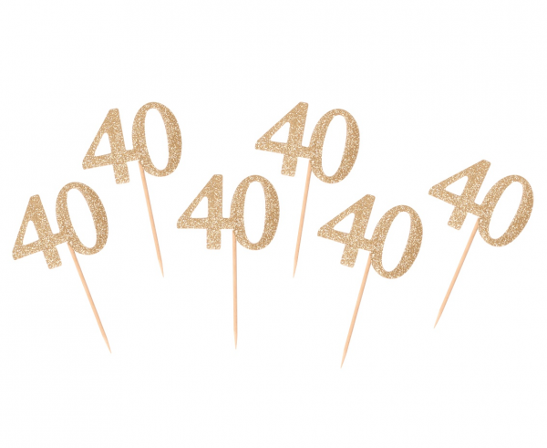 Prikkers 40 Goud - 6 stuks