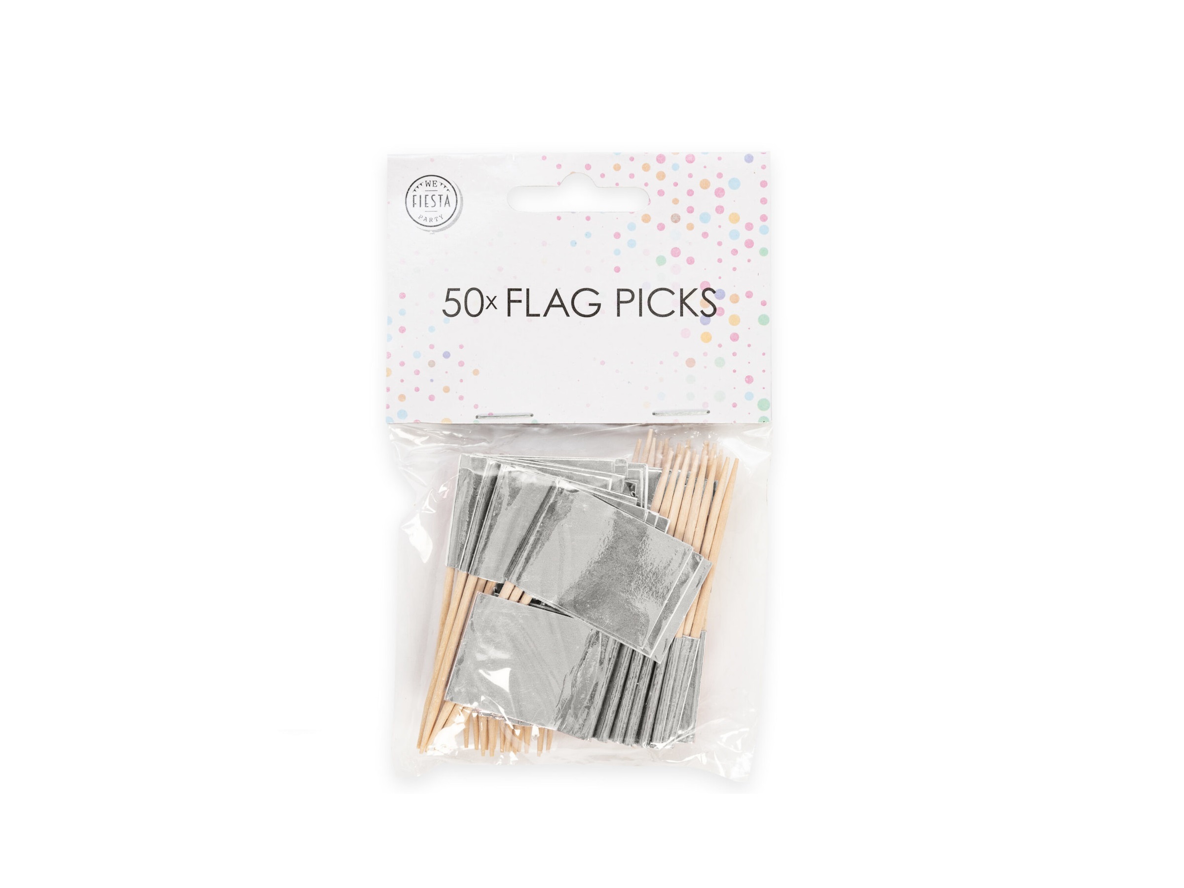 Prikkers Metallic zilver - 50 stuks**