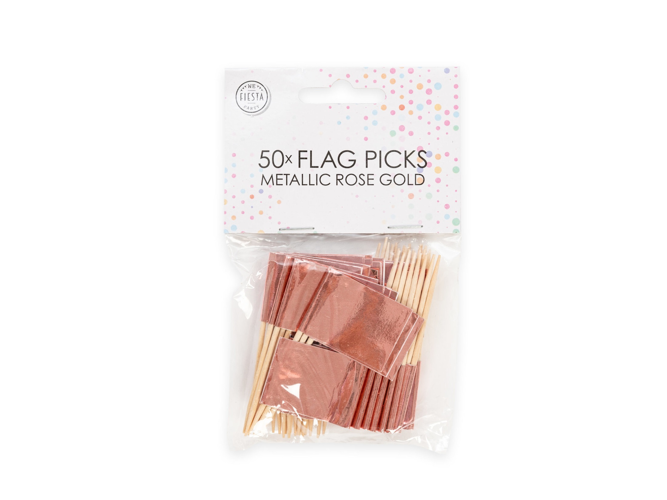 Prikkers Metallic rose goud - 50 stuks