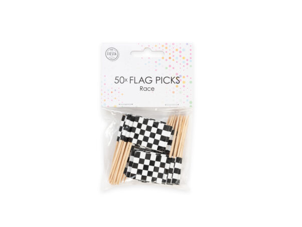 Prikkers Race vlaggetjes - 50 stuks