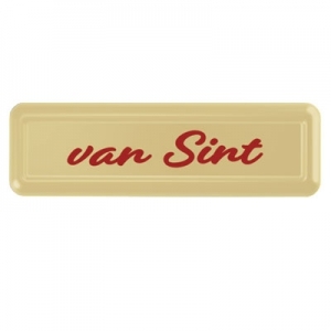 300 Chocolade decoratie Van Sint (wit/rood) 12st