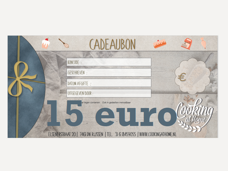 Cadeaubon €15,-