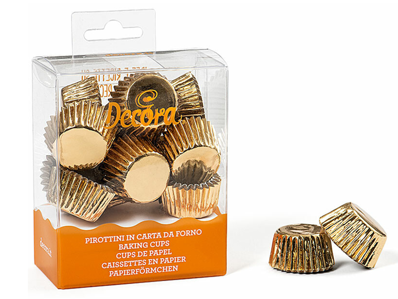 Decora Gouden bonbon cups - 180 stuks**