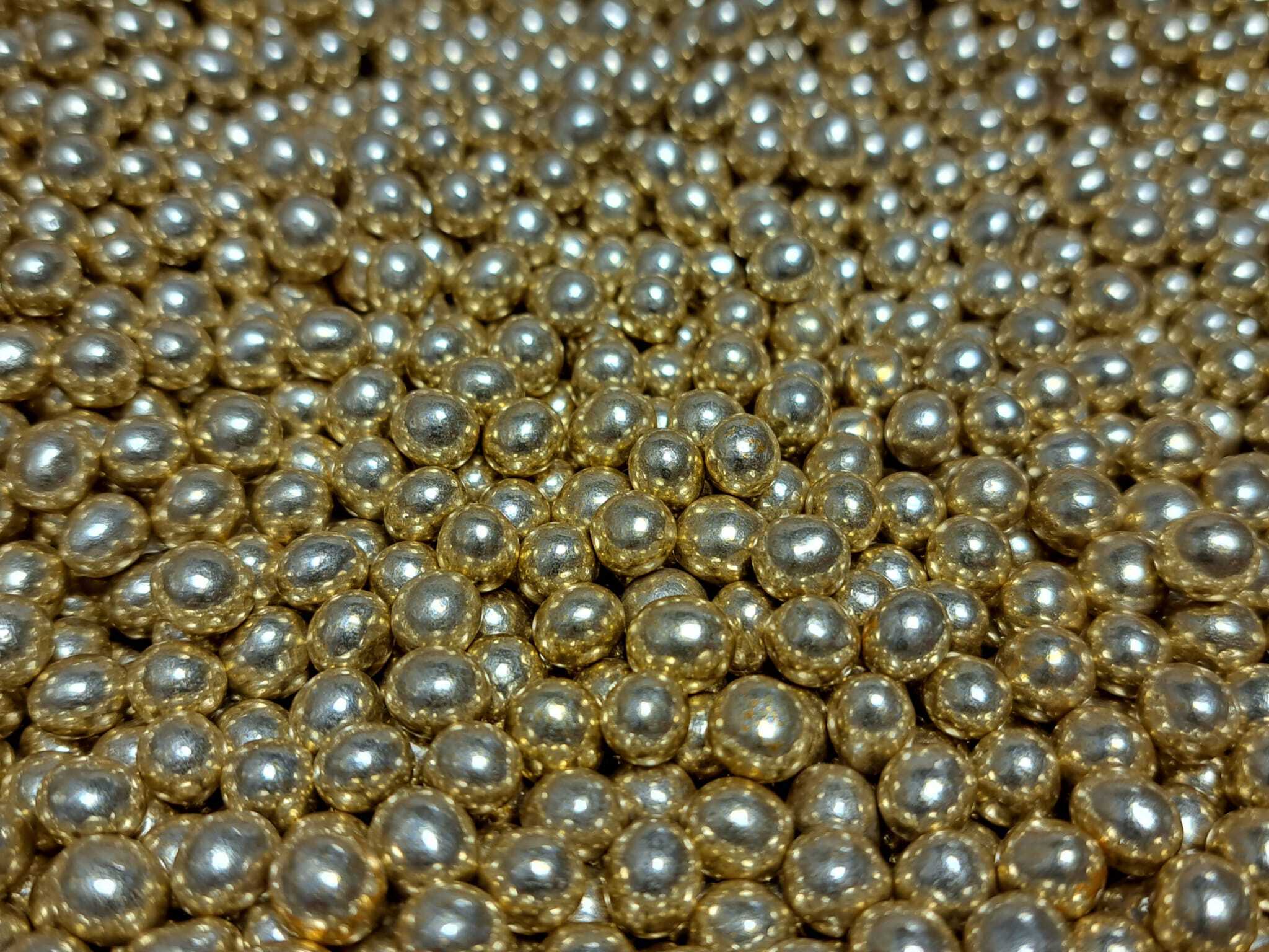 Suiker Crispyballen Mini Vintage Goud (7mm) - 60 gram