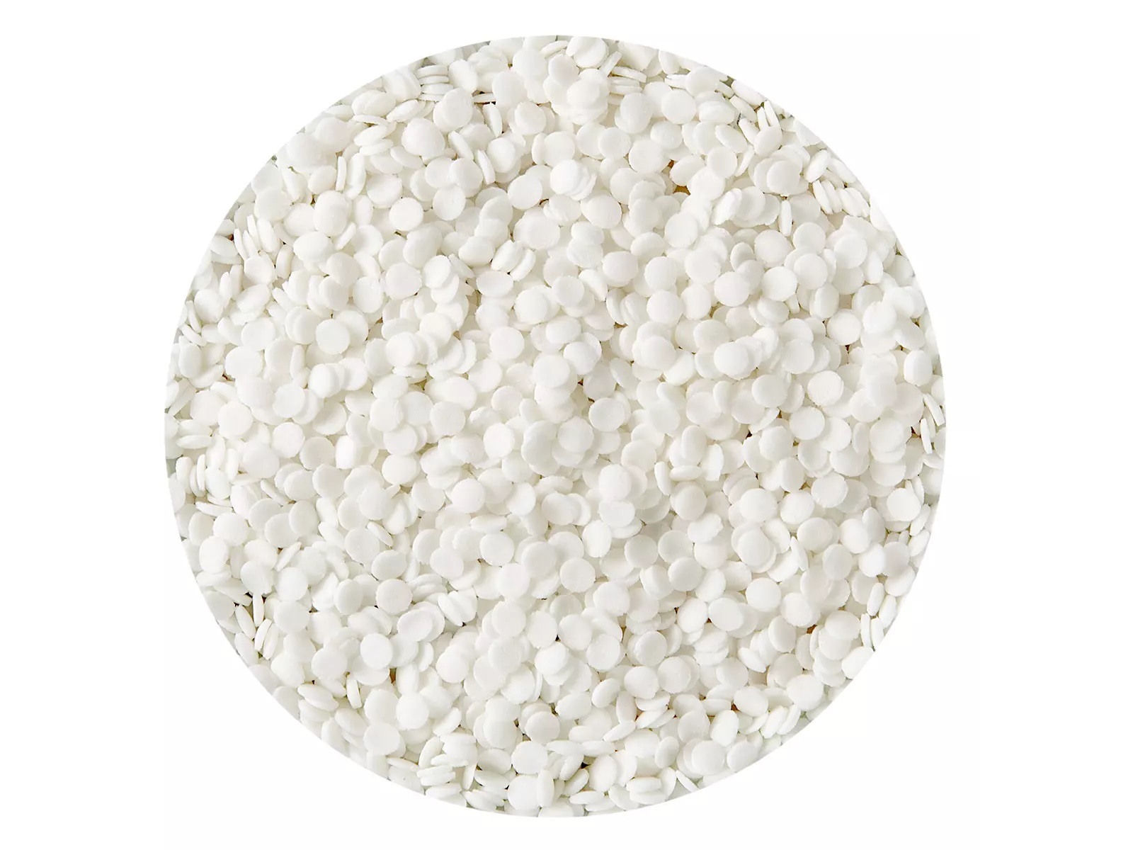 Mini Confetti Rondjes Wit 4mm 45g