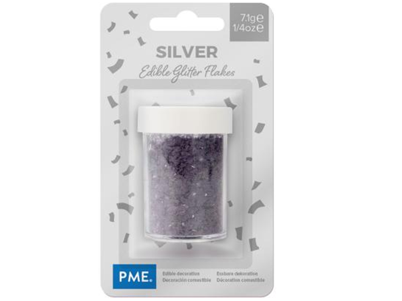 PME Silver Glitter Flakes 7.1g