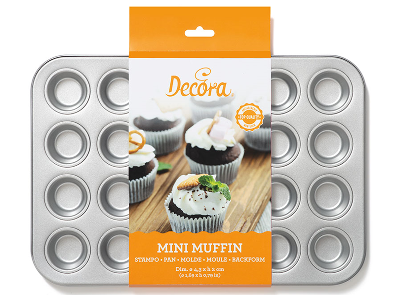 Decora Mini Muffin bakvorm 24 stuks 38.5x26cm