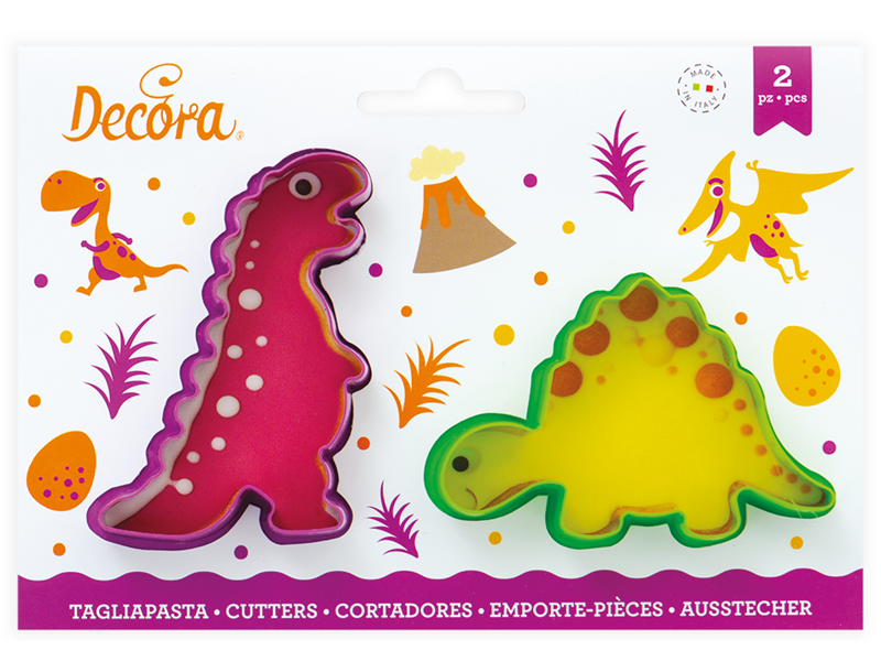 Decora Koekjes uitstekers Dino - set 2