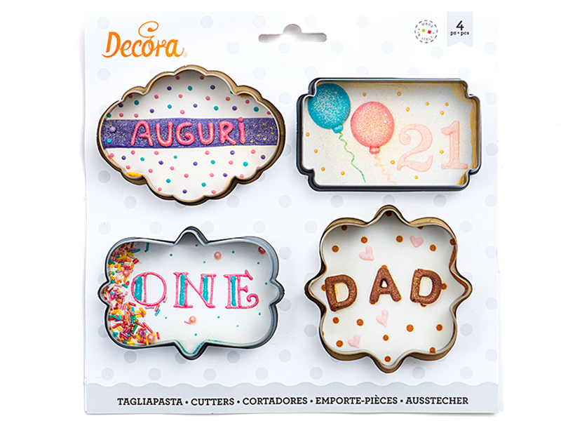 Decora Koekjes uitstekers Frames 4st.**