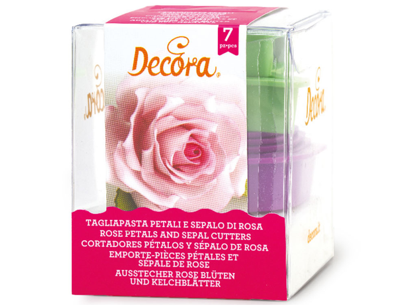 Decora Uitstekers Roos 7-delig