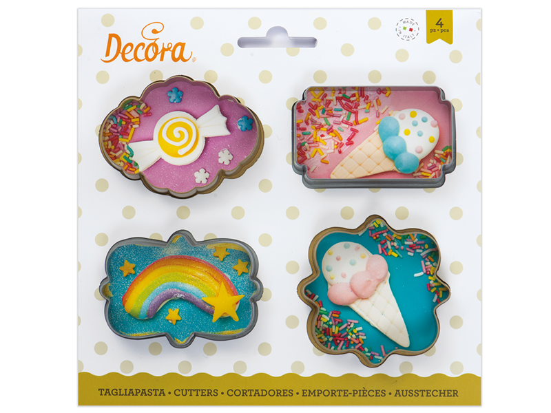 Decora Koekjes uitstekers Mini frames 4st.