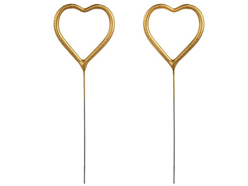Sterretjes Hartje Goud - 2 stuks