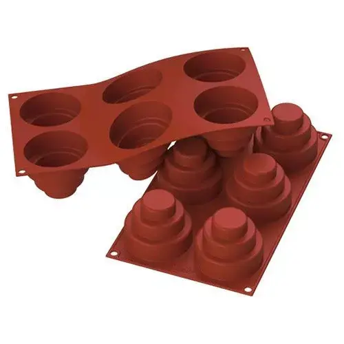 Siliconen Bakvorm Mini stapeltaart Ø75h60mm (6)