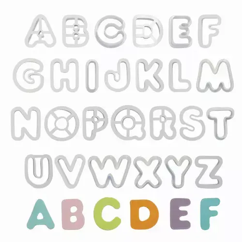 PME Uitstekerset Alfabet set/26