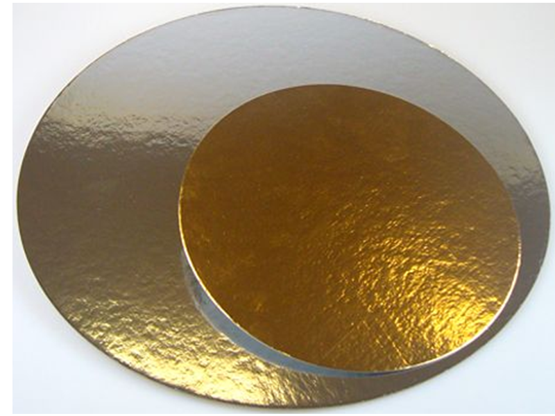 Taartkarton Rond Goud/Zilver - 15cm