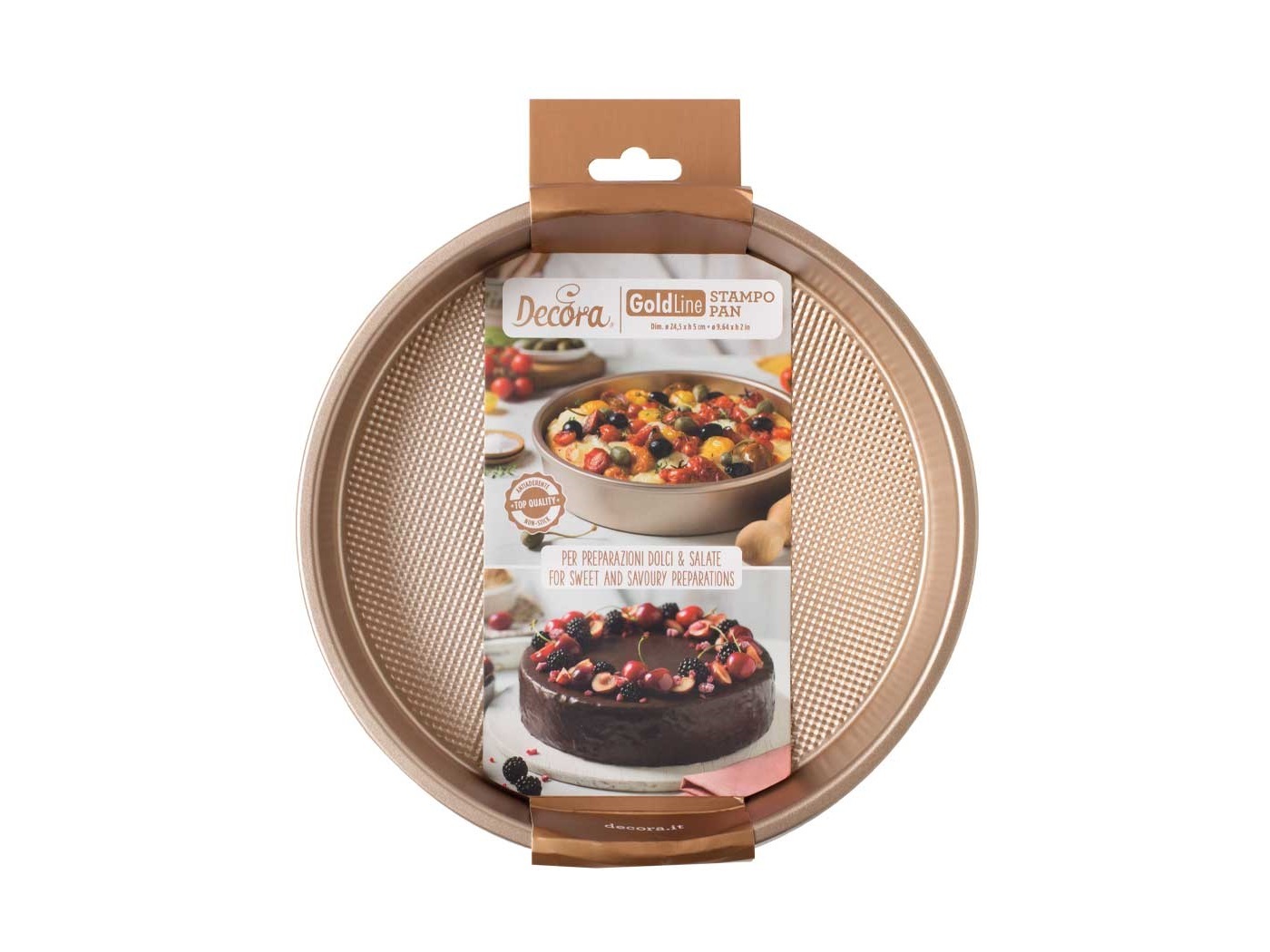 Bakvorm Rond 24,5 x 5 cm (non stick) (GOLD LINE)