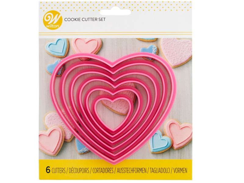 Wilton Nesting Heart Cutter set/6