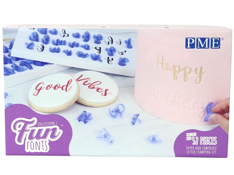 PME Tekst Stempelset Fun Fonts - Collectie 1