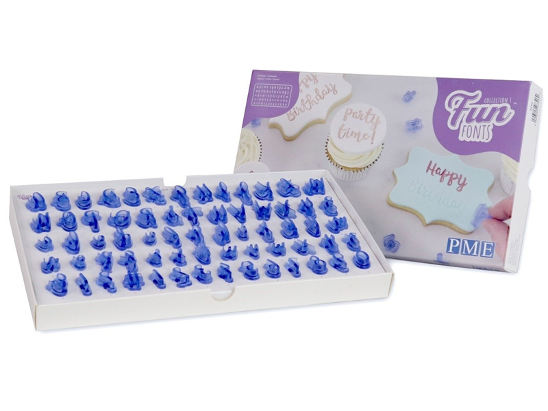 PME Tekst Stempelset Klein Fun Fonts - Collectie 1