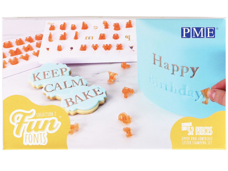 PME TEKST STEMPELSET ALFABET FUN FONTS - COLLECTIE 2