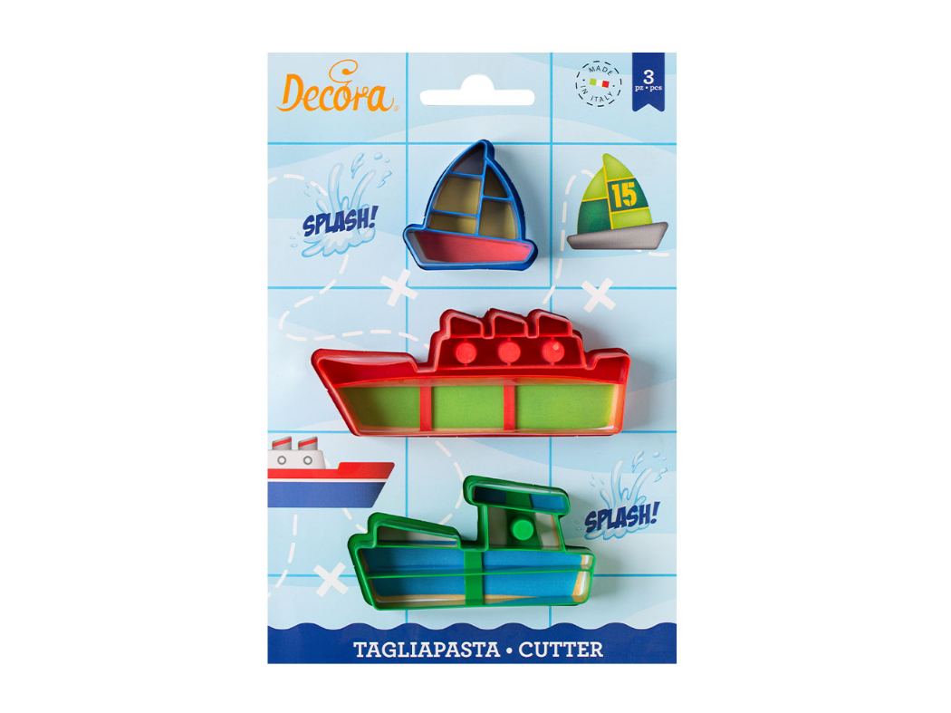 Decora Koekjes Uitsteker Boten set/3