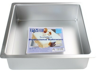Taartpan PME Vierkant 22.5x22.5x7.5cm**
