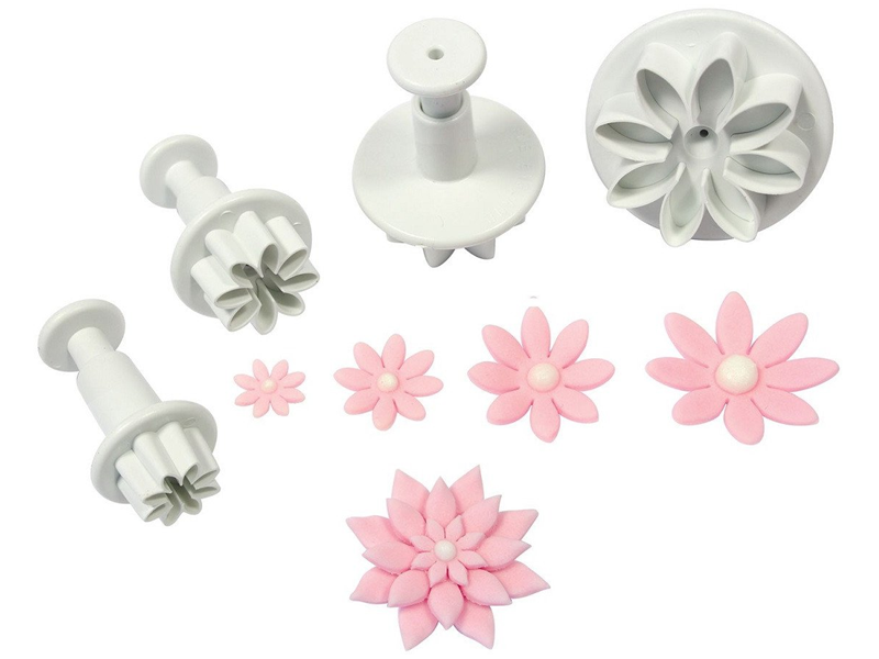 Plunger cutter Daisy Margriet PME. set van 4