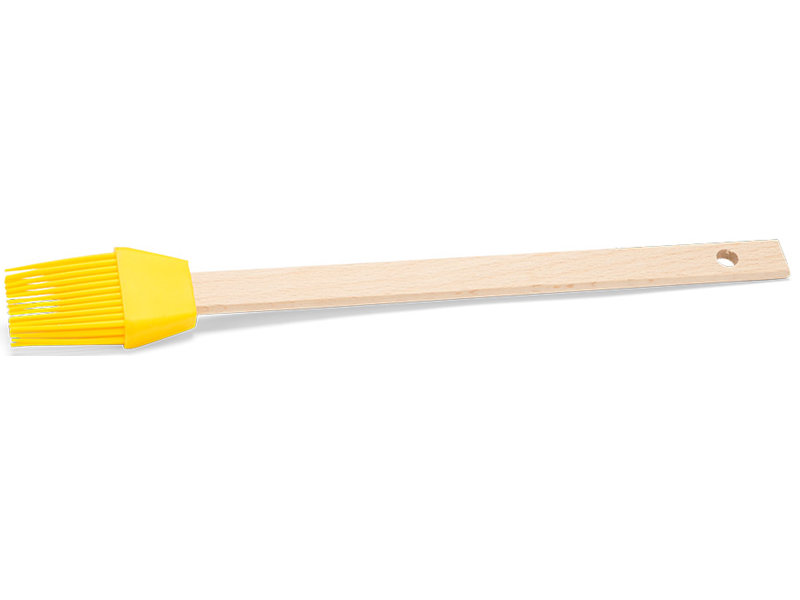 Siliconen bakkwast 27cm Geel